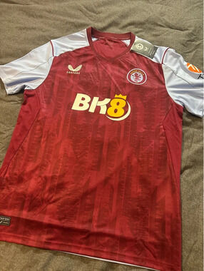 Aston Villa 2023/2024 Home Soccer Jersey Football Shirt Men’s L Size Castore